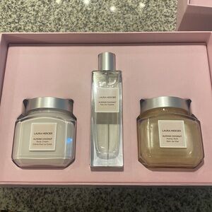 COPY - PRICE IS FIRM Laura Mercier Almond Coconut 3pc giftset body cream,bath g…